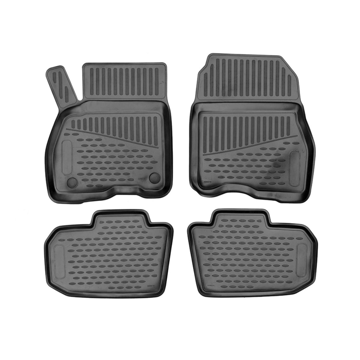 Nissan Leaf Floor Mats - Omac - Rubber TPE - Black - '18-'25